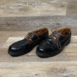 Allen Edmonds Black/Brown Leather Boat Shoes Men's Size 13